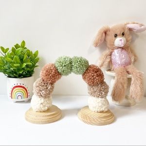 Rainbow Mini Pom Poms Centerpiece Kids Party Decorations Baby Room Nursery Decor